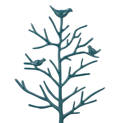 Antiker Vogel Baum Schmuckständer, Grün image number 1