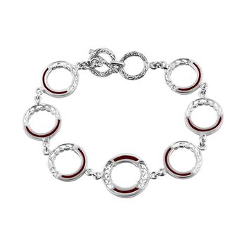 Koralle Armband ca. 19 cm 925 Silber ca. 8.00 ct