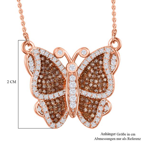 GP Kollektion - Wei&szlig;er Diamant Schmuckset 925 Silber Ros&eacute;gold Vermeil ca. 0.75 ct image number 7