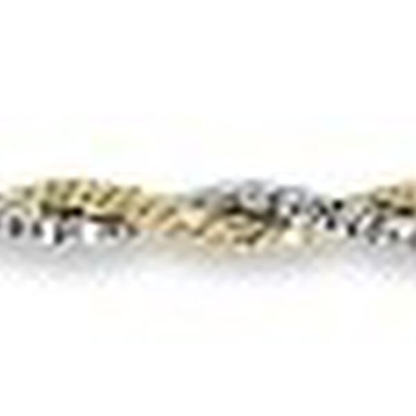 925 Silber vergoldet und platiniert Armband ca. 18 cm ca. 2,10g image number 0