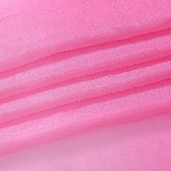 LA MAREY Signature Seidenschal aus 100% Maulbeerseide, 110 x 180 cm, Fuchsia Pink image number 7