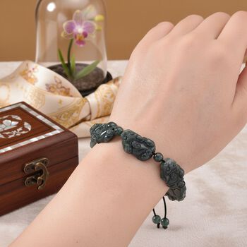 Flexibles Olmek Jadeit Armband - 85 ct.