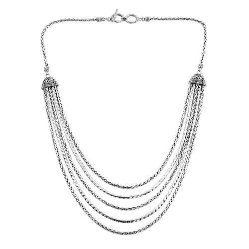 Royal Bali Kollektion - Tulang Naga Halskette, 50 cm - 67,40g image number 0