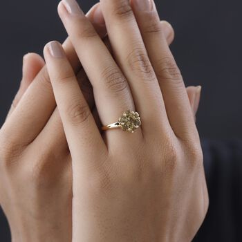 AA nat&uuml;rlicher, goldener Tansanit-Ring - 1,91 ct.