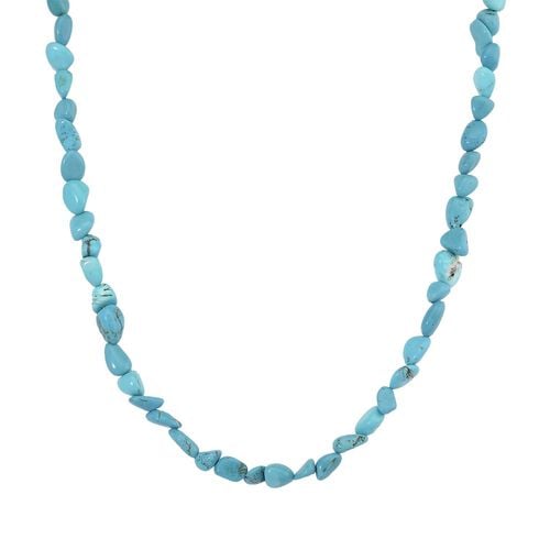 Blaue Howlit Halskette, 45+5cm - 157,50 ct. image number 0