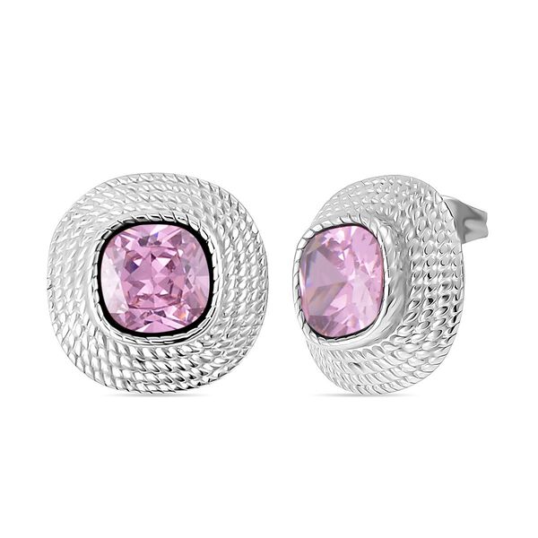 Rosa Zirkonia Ohrringe - 7,50 ct. image number 3