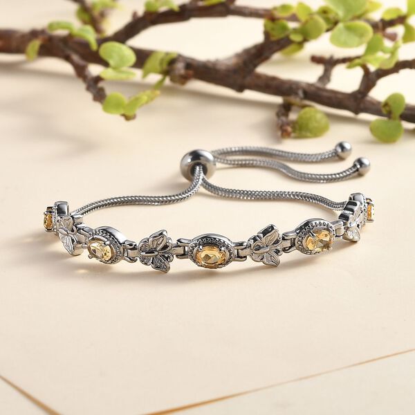 Citrin Armband ca. 26.75 cm Edelstahl ca. 2.34 ct image number 2