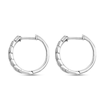 EverTrue Ohrringe mit Diamantakzenten in Silberton