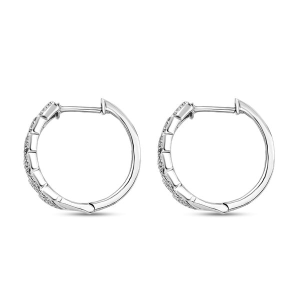 EverTrue Ohrringe mit Diamantakzenten in Silberton image number 4