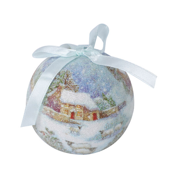 14er-Set Weihnachtskugeln in Geschenkbox, Weihnachtsmotiv, Durchmesser 7,5 cm, Mehrfarbig image number 2