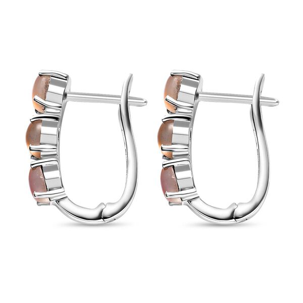 Flamingo Mondstein Ohrringe - 3,24 ct. image number 5