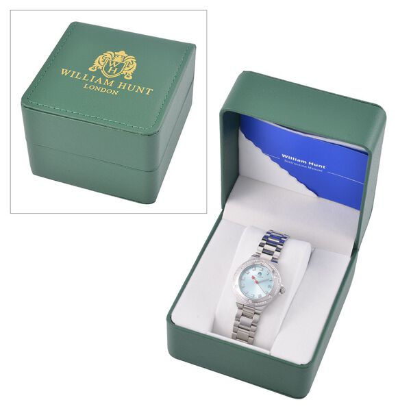 William Hunt - Moissanit-Akzent-Uhr mit japanischem Miyota-Uhrwerk - 0,20 ct. image number 8