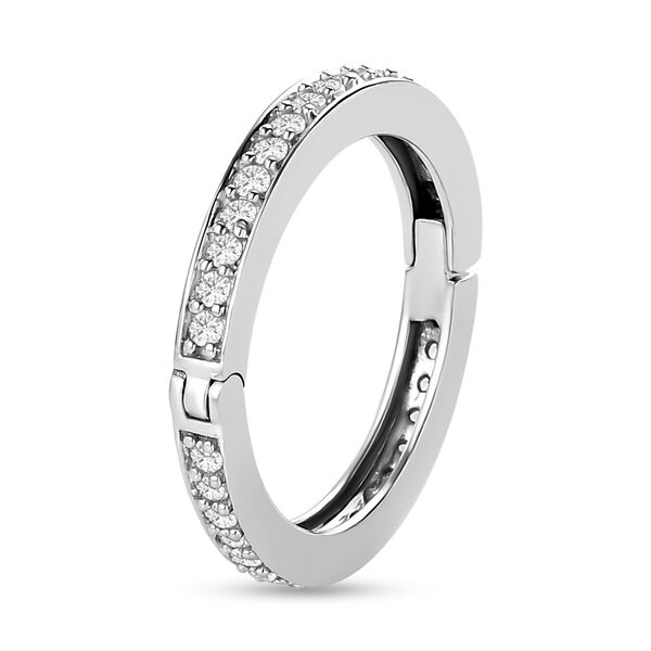 LUSTRO STELLA - Weißer Zirkonia Ring 925 Silber platiniert  ca. 0,99 ct image number 5