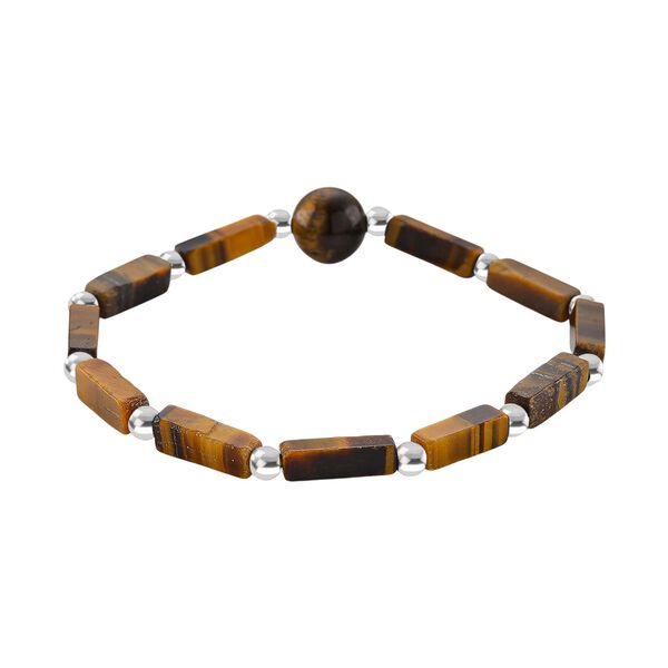 3er Set - Gelbes Tigerauge, Erstellt weißes Katzenaugen Armband, ca. 175.00 ct image number 8