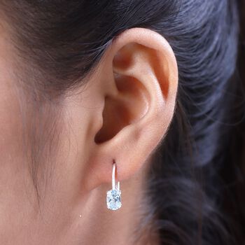 Himmelblaue Topas-Ohrringe - 1,83 ct.