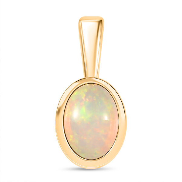 AA nat&uuml;rliches, &auml;thiopisches Welo Opal-Schmuckset, 925 Silber vergoldet - 1,89 ct. image number 7