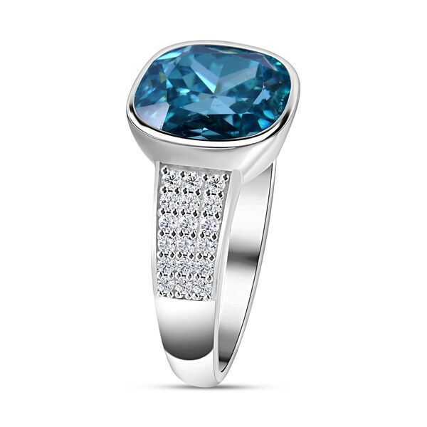 LUSTRO STELLA blauer und wei&szlig;er Zirkonia-Ring - 9,03 ct. image number 2