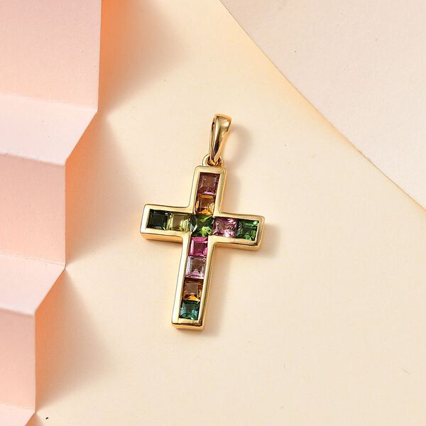 AA Multi-Turmalin Anh&auml;nger -1,44 ct. image number 2