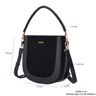 Hobo Tasche mit abnehmbarem Riemen, Größe 26x8x14 cm, Schwarz image number 6