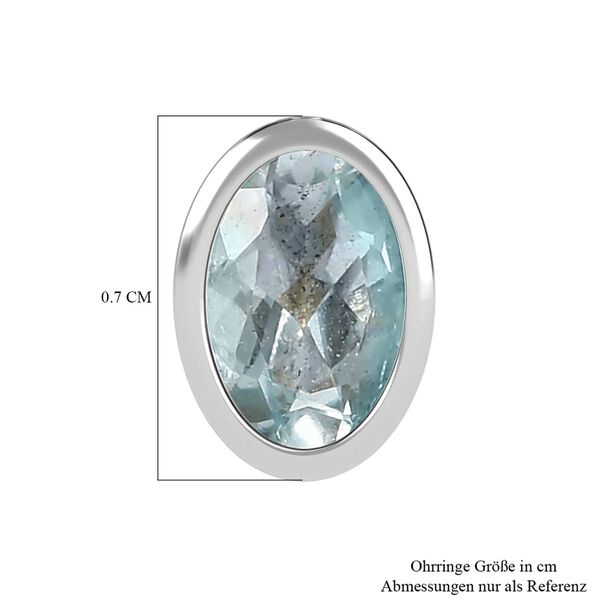 AAA Aquamarin Ohrringe, ca. 1,02 ct. image number 5