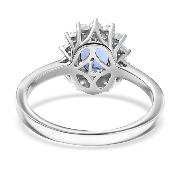 LUXURIANT DIAMOND - AAA Tansanit, Lab Grown Diamant Ring 417 Gold (Gr&ouml;&szlig;e 16.50) ca. 1,50 ct image number 4