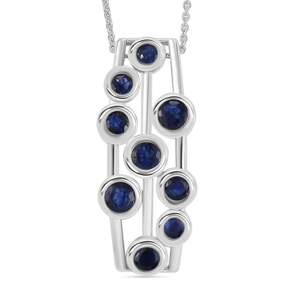 Masoala Saphir (Fissure gefüllt) Schmuckset 925 Silber rhodiniert ca. 2.56 ct image number 0