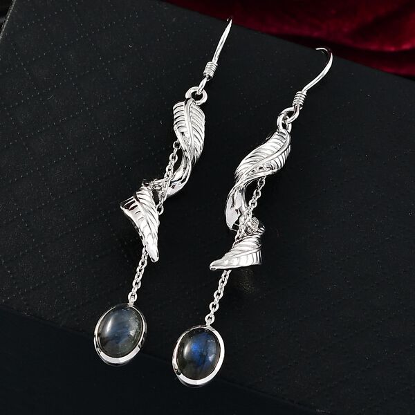 D'Joy AAA Labradorit Ohrringe 925 Silber rhodiniert ca. 4.22 ct image number 2