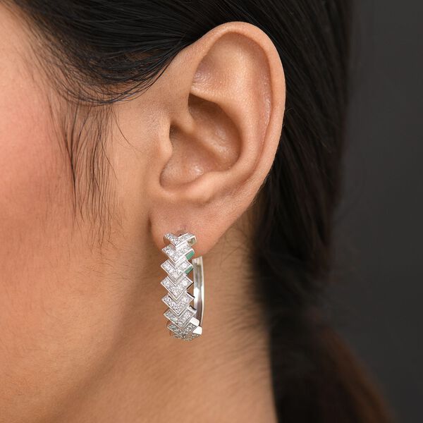 Lab Grown Diamant SI-GH Ohrringe 925 Silber rhodiniert ca. 1,04 ct. image number 2