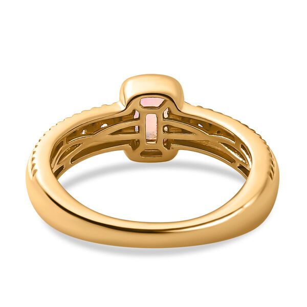 AA natürlicher, äthiopischer Welo Opal und Zirkon-Ring - 0,53 ct. image number 7