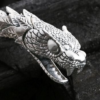 D'Joy Royal Bali - 925 Silber Drachen Armband, 19 cm
