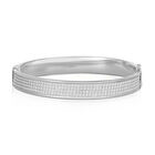 Pavé-Optik Armreif, 925 Silber, ca. 19 cm, ca. 18,50g