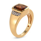 Madeira Citrin und Zirkon Ring 925 Silber vergoldet  ca. 2,03 ct image number 4