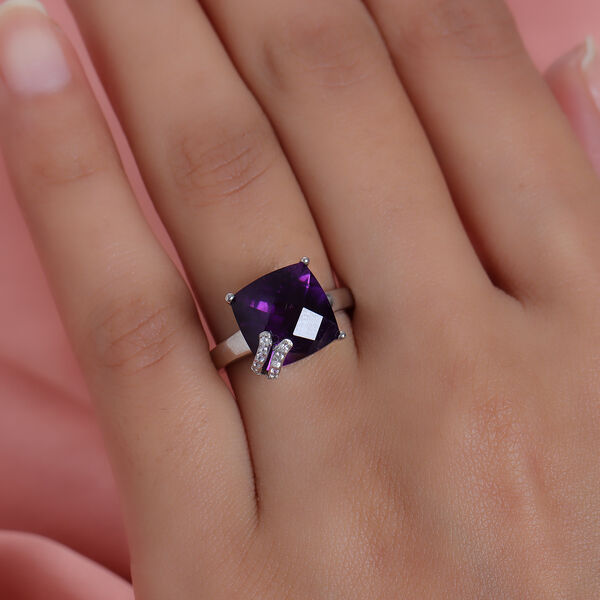 Lusaka Amethyst und Zirkon-Ring - 5,83 ct. image number 3