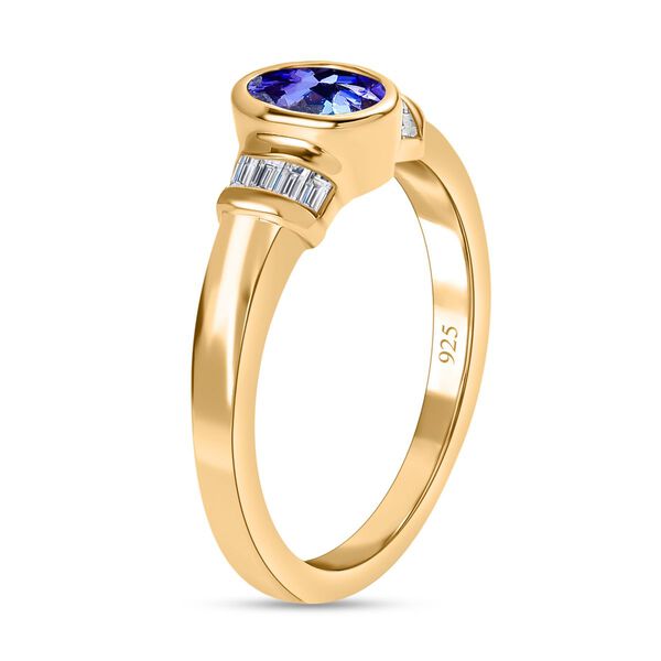 AAA Tansanit und Zirkon Ring - 0,88 ct. image number 5