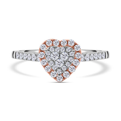 Weißer Diamant I1 Ringe  585 Gold (Größe 19.00) ca. 0,50 ct