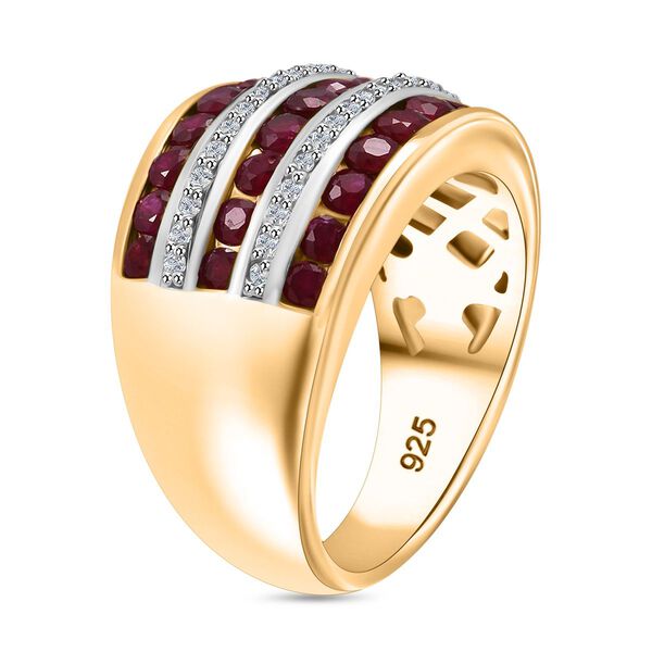 Natürlicher Mosambik Rubin und Zirkon Ring - 1,83 ct. image number 3