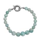 Amazonit Armband ca. 19 cm Messing rhodiniert ca. 80.00 ct