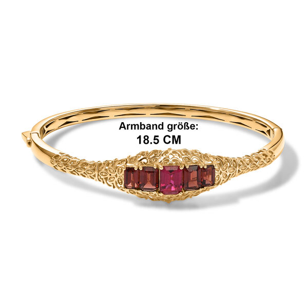 EVER TRUE AAA Lab Grown Rubin, Mosambik Granat Armreif ca. 19 cm 950 Kupfer ca. 5,71 ct. image number 4