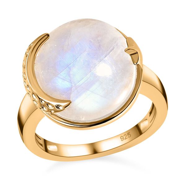 Regenbogen Mondstein Ring - 11,55 ct. image number 4