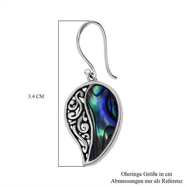 Royal Bali Kollektion - Abalone Muschel Ohrringe, 925 Silber image number 4