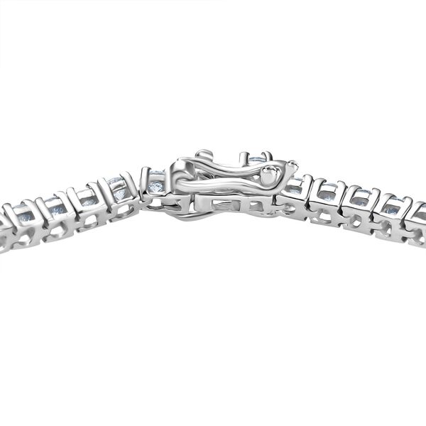 LUXURIANT SGL zertifiziertes SI-GH Labor Diamant 20cm Armband, 925 Silber rhodiniert - 4 ct. image number 3