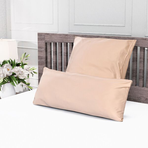 Serenity Night - 100% Bambus-Steppdecke mit Bambusf&uuml;llung und 2er-Set Bambus-Kissenbez&uuml;ge Champagner image number 2