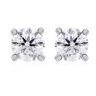 Weißer Diamant VS-GH SGL Zertifiziert Ohrringe 950 Platin ca. 0.50 ct