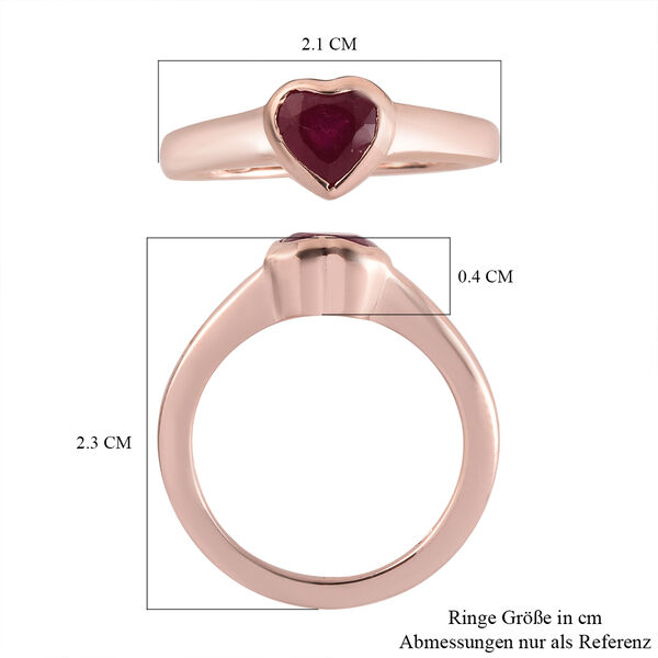 Afrikanischer Rubin-Herz-Ring - 1,16 ct. image number 7