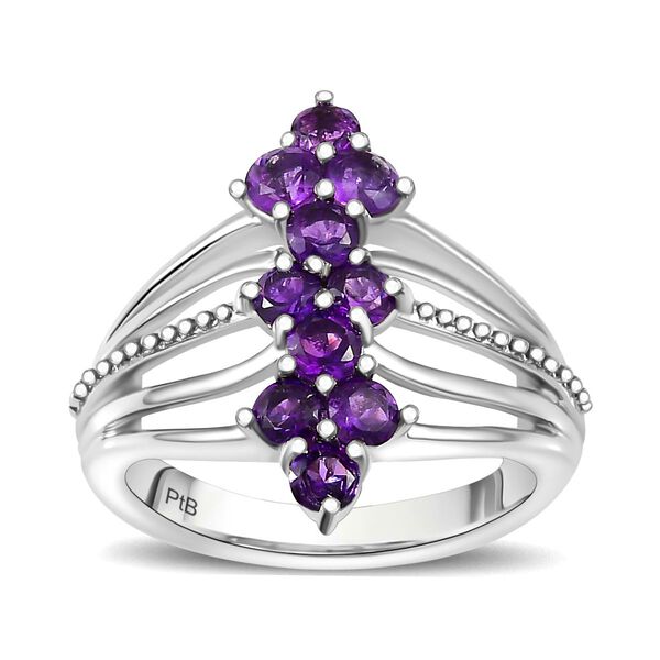 Afrikanischer Amethyst Ring Messing (Gr&ouml;&szlig;e 19.00) ca. 1,05 ct image number 3