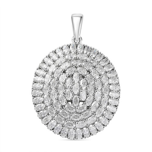 Moissanit Anhänger 925 Silber rhodiniert ca. 17,85 ct. image number 0
