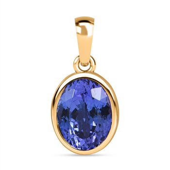 Premium AA Tansanit Anh&auml;nger, 585 Gold ca. 2,16 ct.