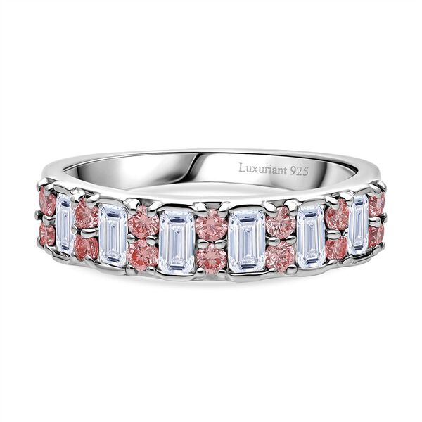LUXURIANT SGL zertifizierter SI-GH Labor wei&szlig;er und rosa Diamant Ring - 1 ct.