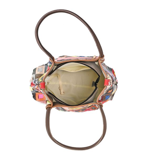 Chaos by Elsie- Echtleder Schultertasche mit RFID-Schutz, 39x14x27cm image number 2