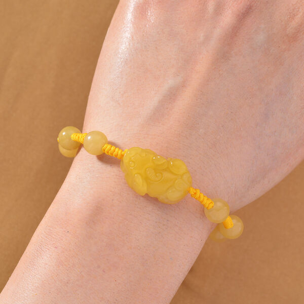 Honig Jade Armband Flexibles  ca. 60.00 ct image number 1